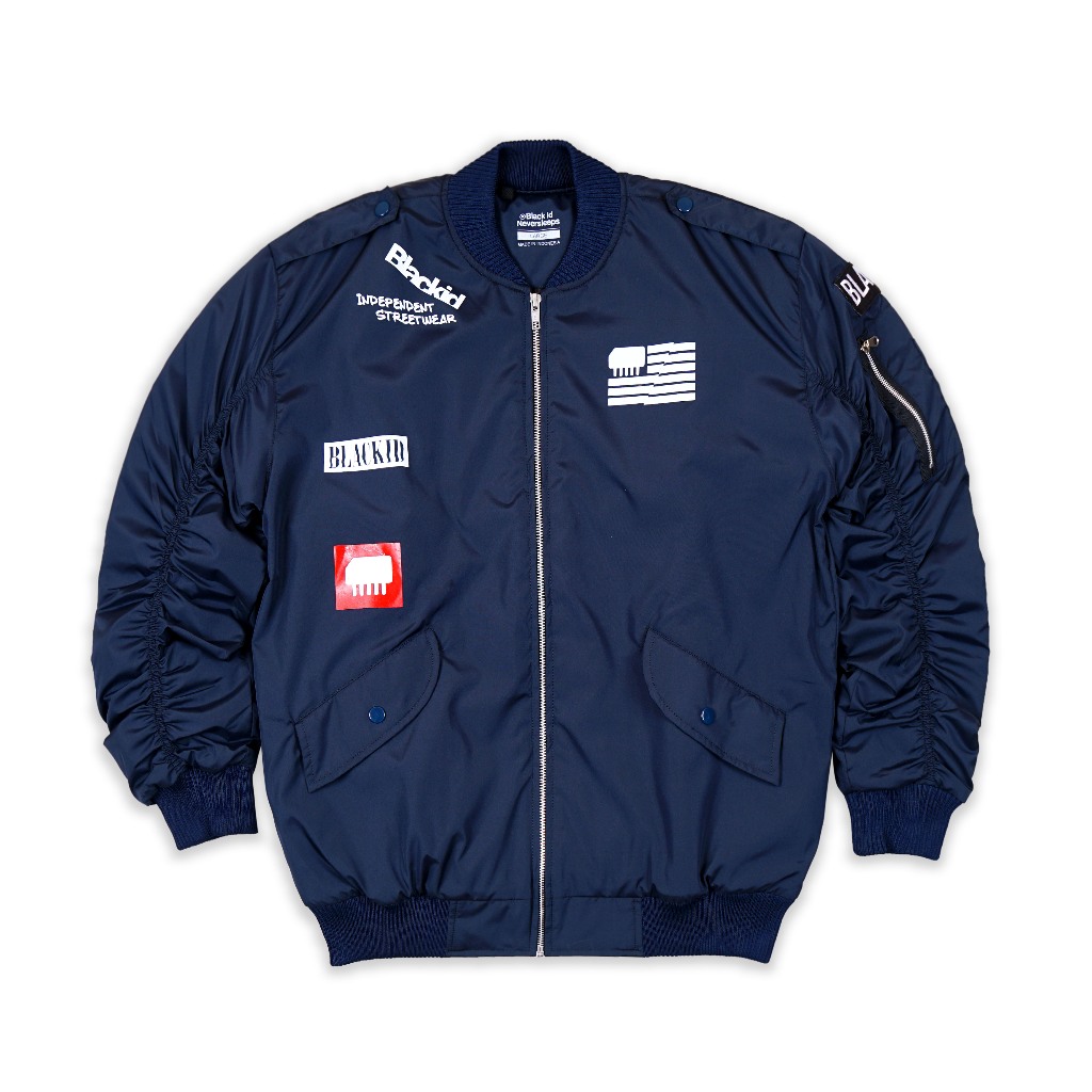 Black ID - Limited Edition Jaket Bomber Pria Navy | JKT Bomber Ozaiy