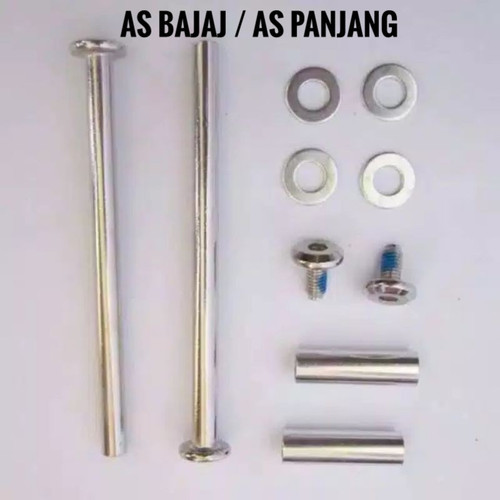 termurah baut bajaj/as panjang untuk sepatu roda anak