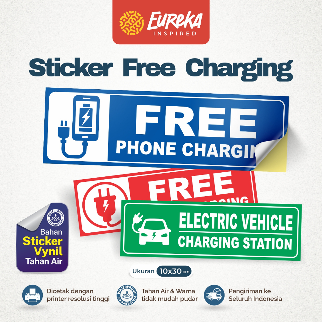 

Sticker Petunjuk Tempat Phone/Electric Vehicle Charging