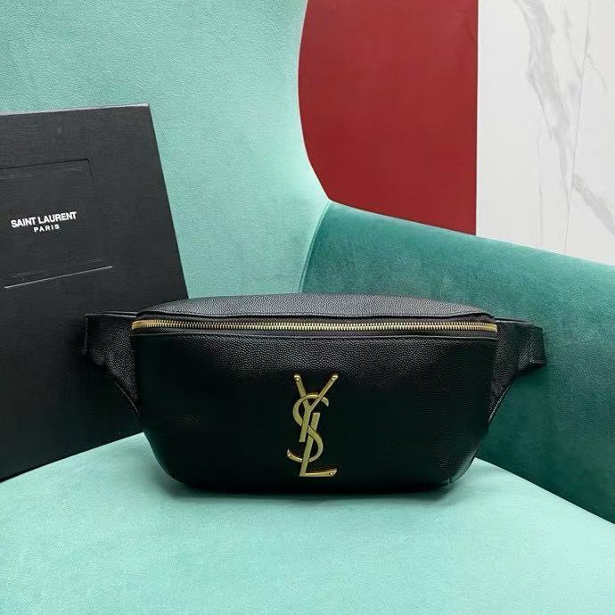 YSL Gold Logo Waist Bag Trendy Single Product for Men and Women 569737