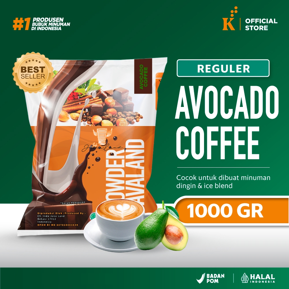 

Bubuk Minuman Bubble Powder Drink Rasa Avocado Coffee Javaland 1 kg