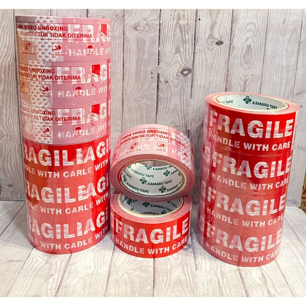 

Lakban fragile unboxing 45mm x 100y