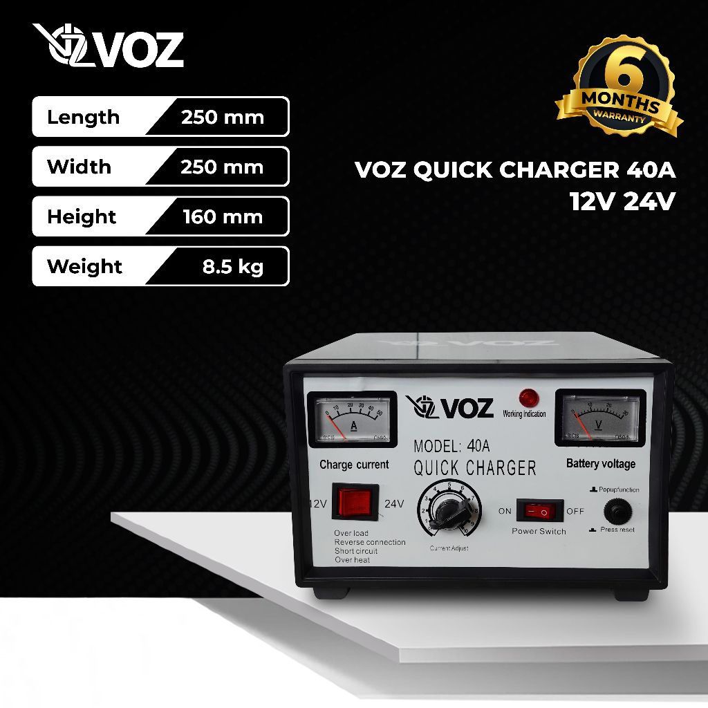 CHARGER AKI Voz Charger Aki 40A - CAS AKI 40A -  CHARGER BATERAI AKI 40A