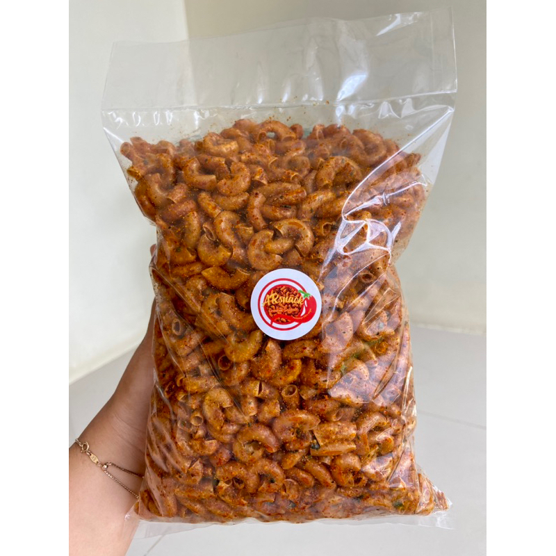 

500 gram Makaroni Gurih Pedas Cikruh Daun Jeruk