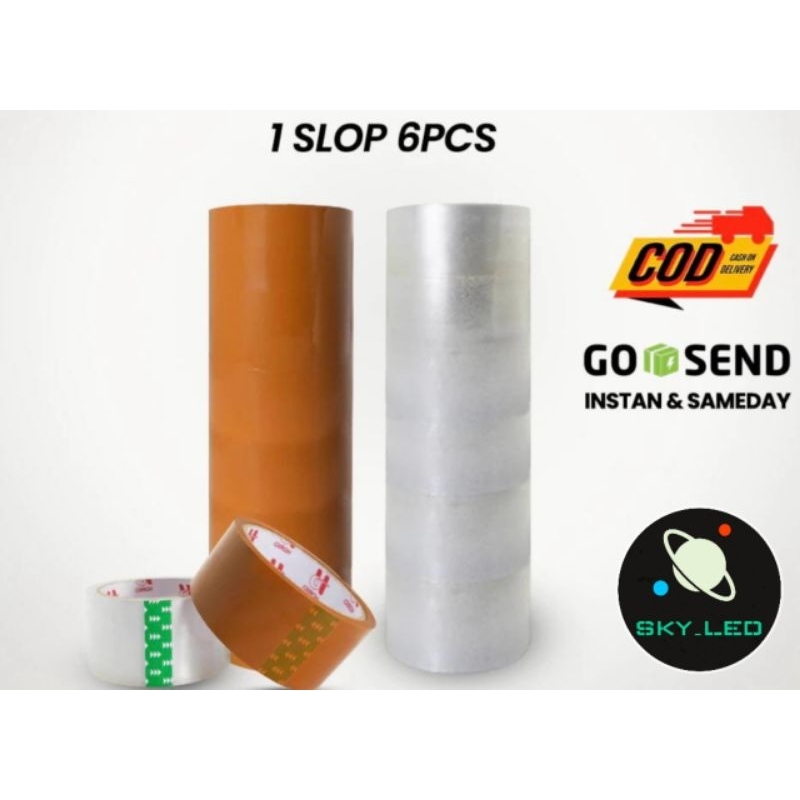 

LAKBAN BENING 1 SLOP ISI 6PCS 45MM*90Y TAPE MURAH