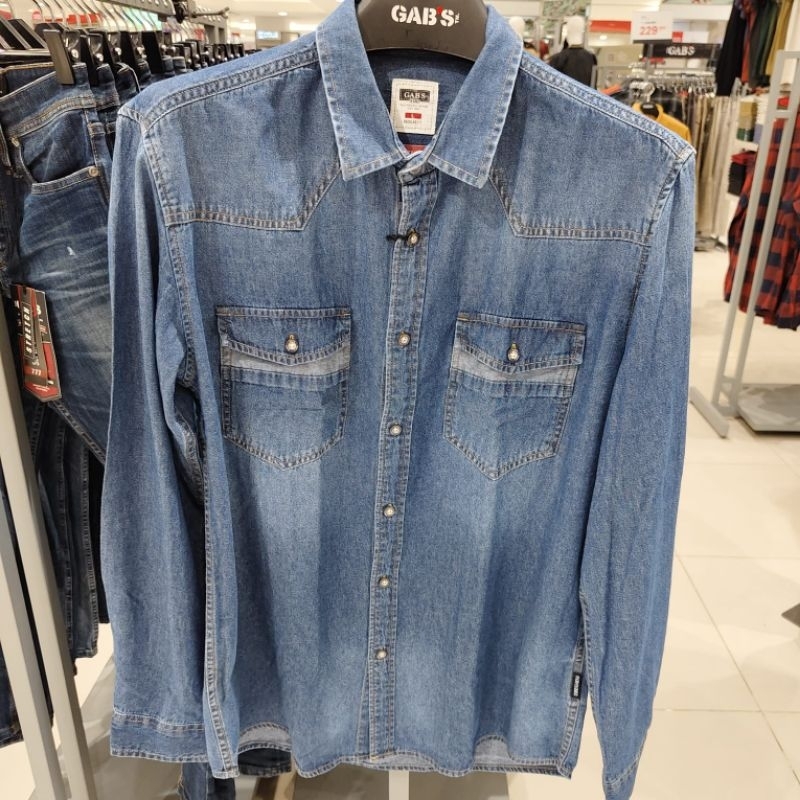 KEMEJA JEANS LENGAN PANJANG THE GABS
