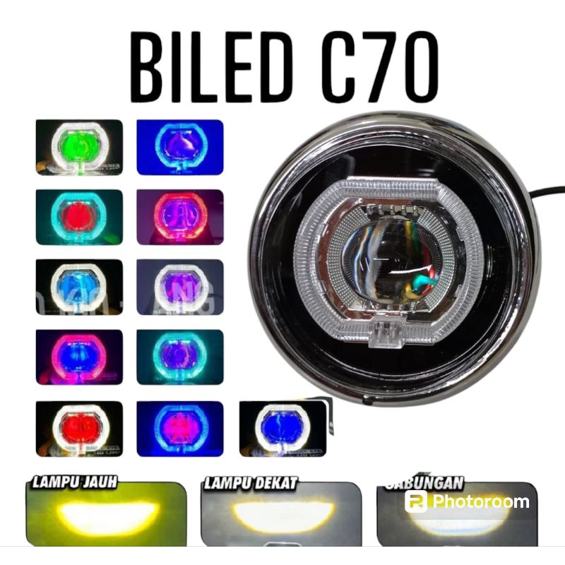 lampu biled c70 biled C70 3,5 inch super terang Honda C70