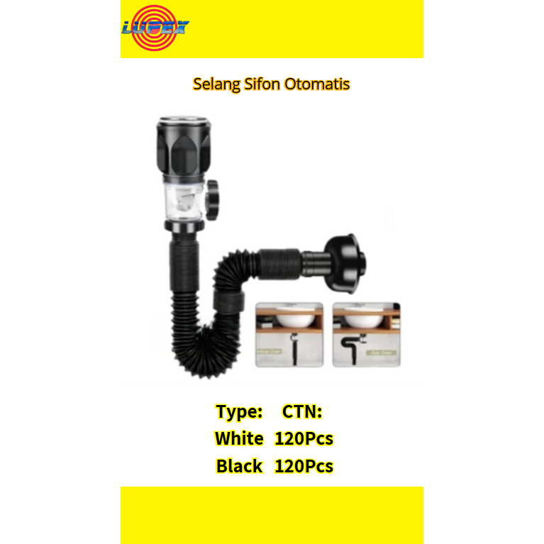 Sifon Wastafel Sifon Botol Selang Tarik Siphon Selang Angsa Flexible Wastafel/wastafel cuci piring/w