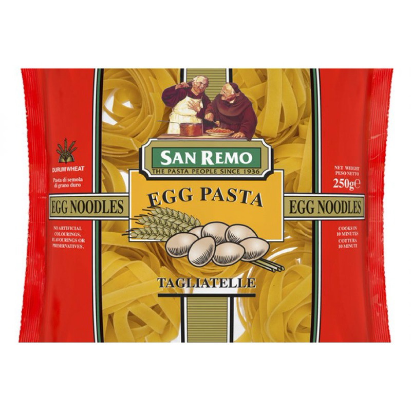 

SAN REMO Egg Pasta TAGLIATELLE 250 Gram