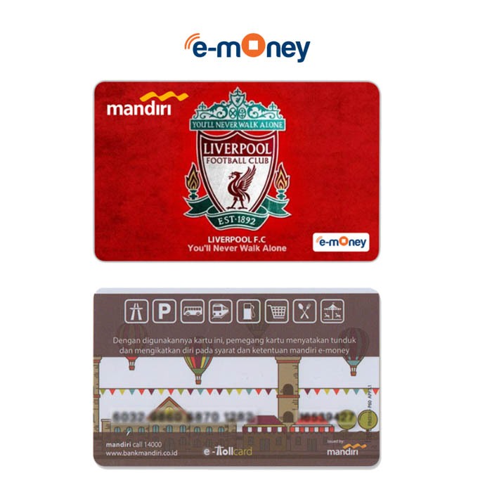 Kartu Liverpool E-Money E-Toll Mandiri Custom Card