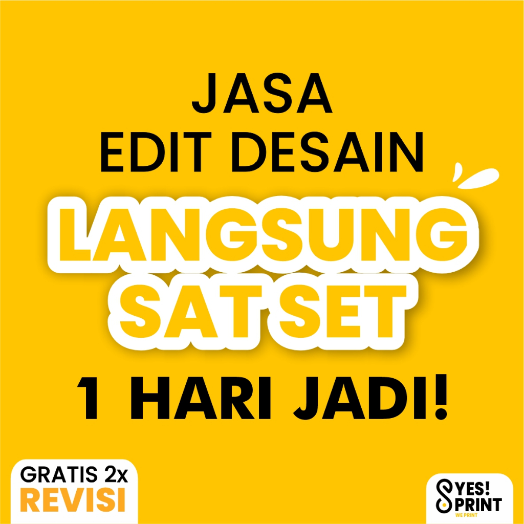 

(SEHARI JADI) Jasa Edit Desain Online Gratis Revisi