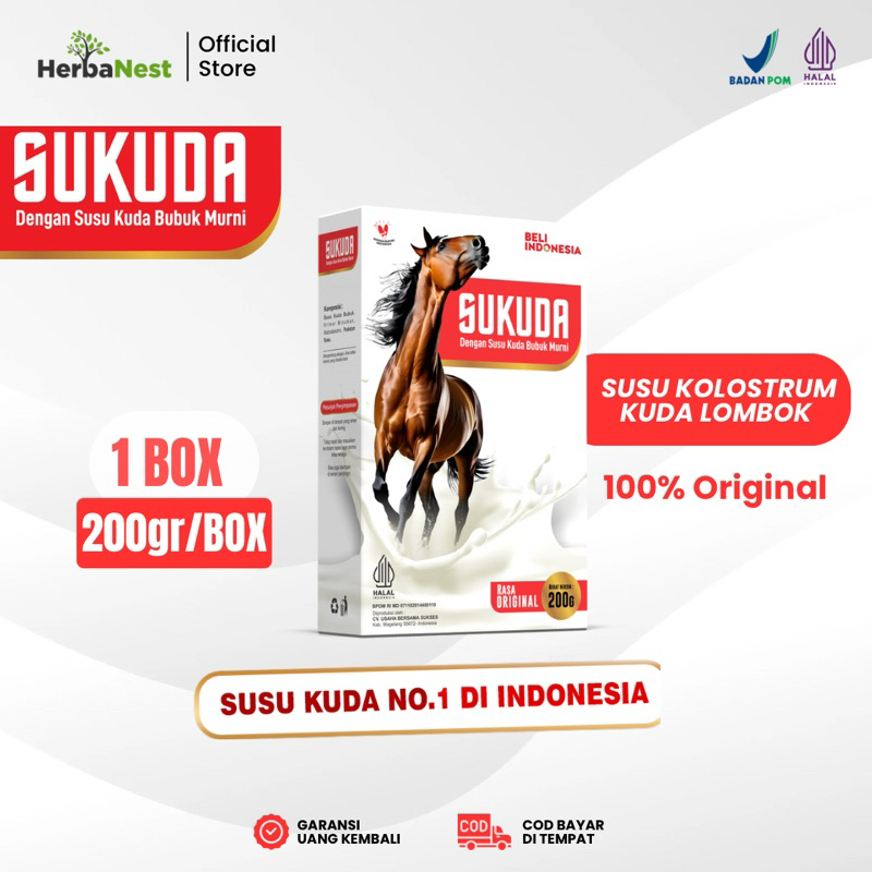 

Sukuda Susu Kuda Liar Murni Original 100% Asli Paket 1 Box