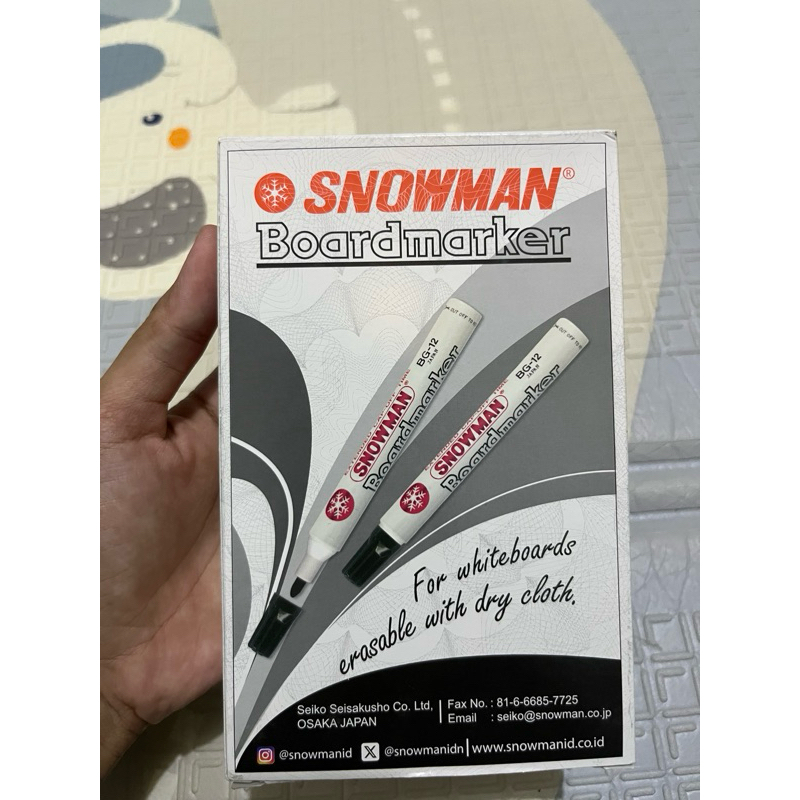 

SPIDOL PAPAN TULIS SNOWMAN BUKAN PERMANEN HITAM