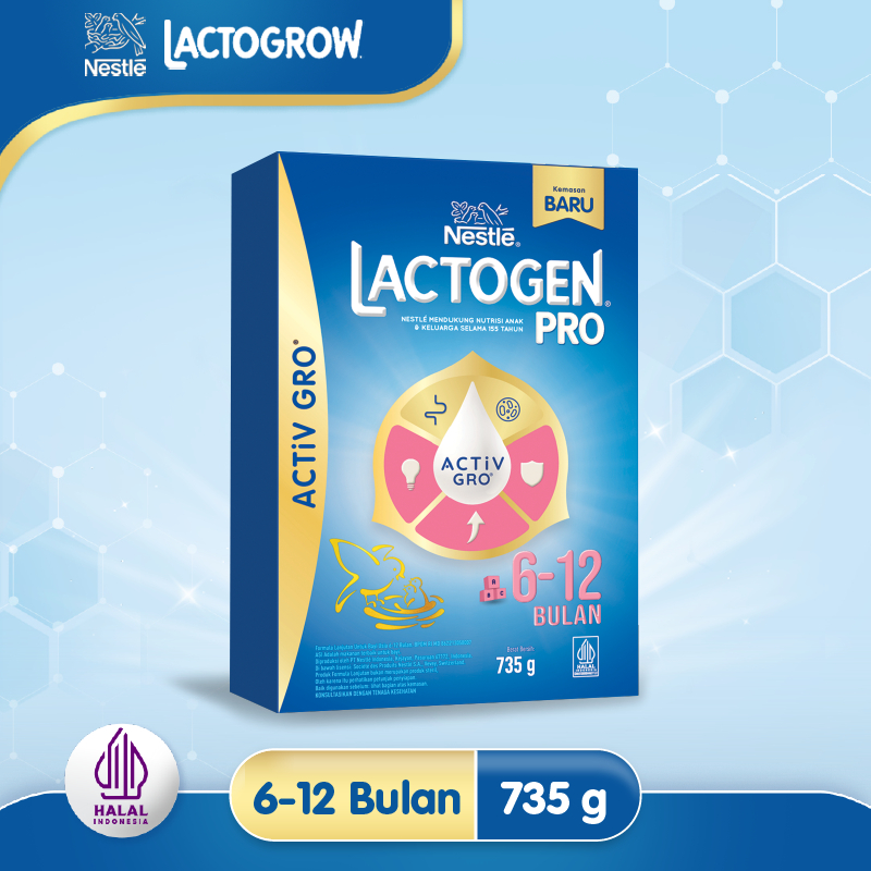 Lactogen Pro 6-12 Bulan ACTiVGRO 735gr - Lactogen 2 Susu Formula Bayi (6-12 Bulan) 735gr