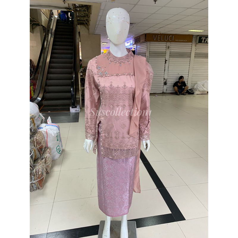 Kebaya Selendang Motif Payet - Kebaya wisuda - Kebaya Modern - Kebaya Ibu Besan - Kebaya Atasan - Ke