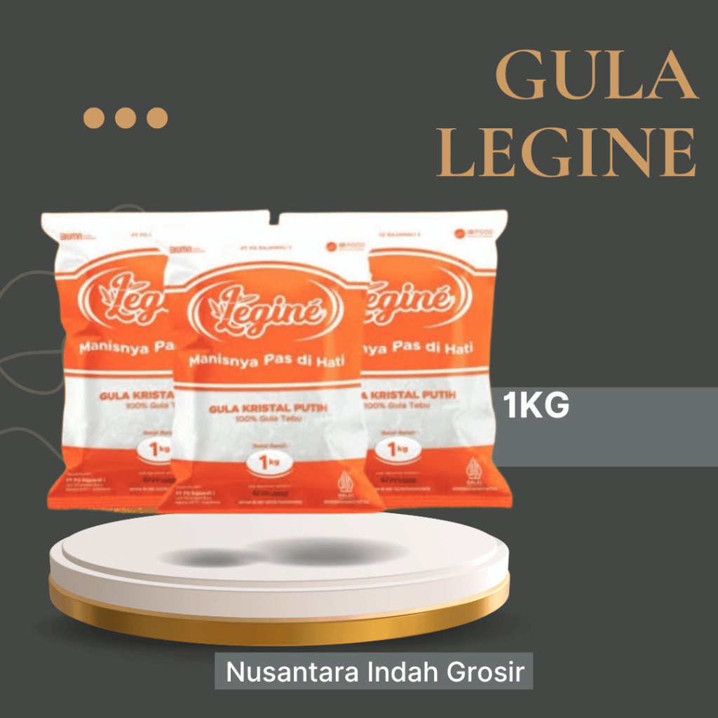

Gula premium legine kemasan 1Kg / (1LT) dengan kualiats original