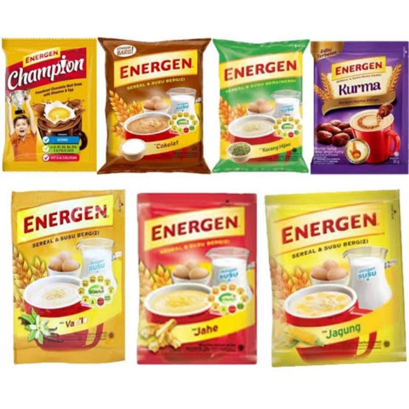 

ENERGEN 1 RENCENG ISI 10 ENERGEN KACANG HIJAU ENERGEN COKLATE ENERGEN VANILLA ENERGEN TERMURAH