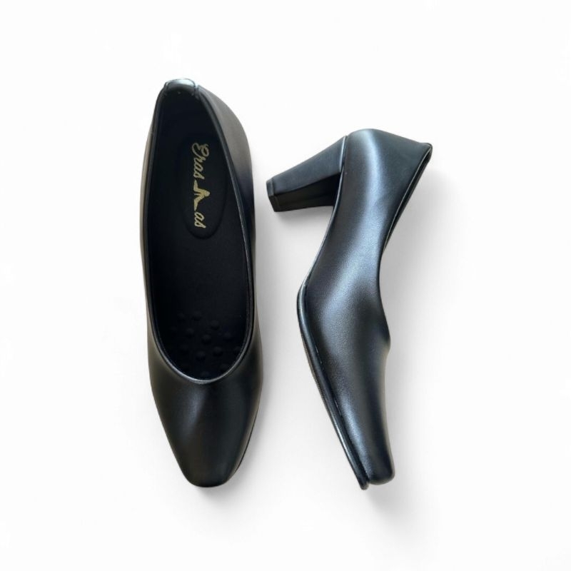 ERASMAS D02 Heels 7 cm Sepatu Pantofel Wanita / Sepatu Dinas PDH Kantor / Sepatu Kerja Wanita / Sepa