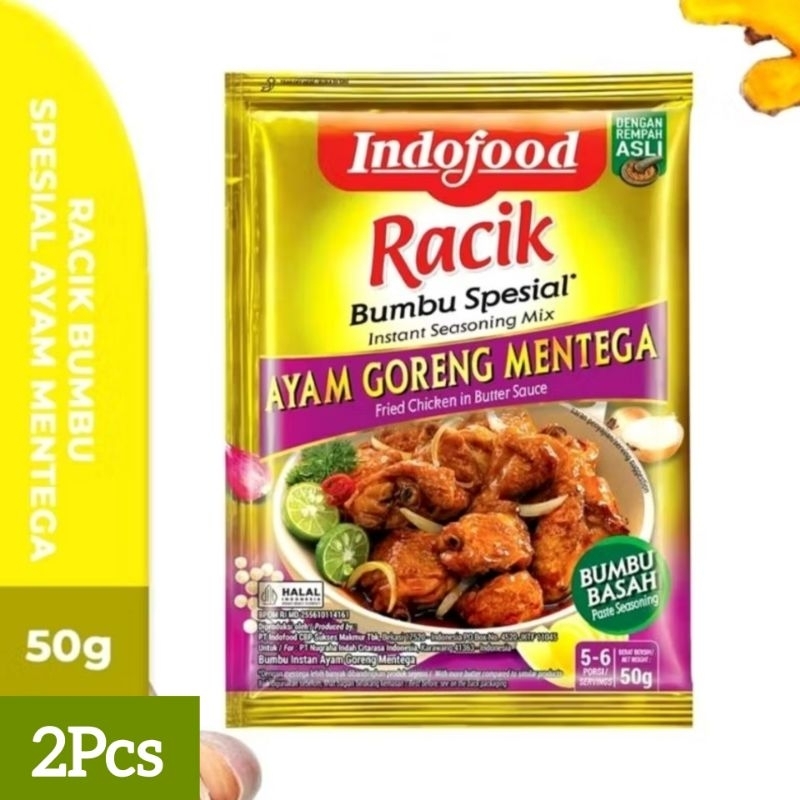 

Racik Bumbu Spesial Ayam Goreng Mentega 50gr 2 Pcs