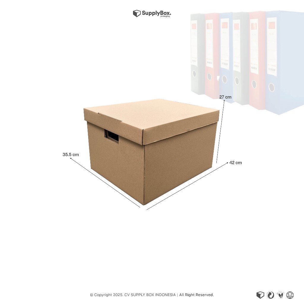 

KARDUS BOX PACKING 42 x 35.5 x 27 CM | Box Arsip | Kardus Box | Custombox