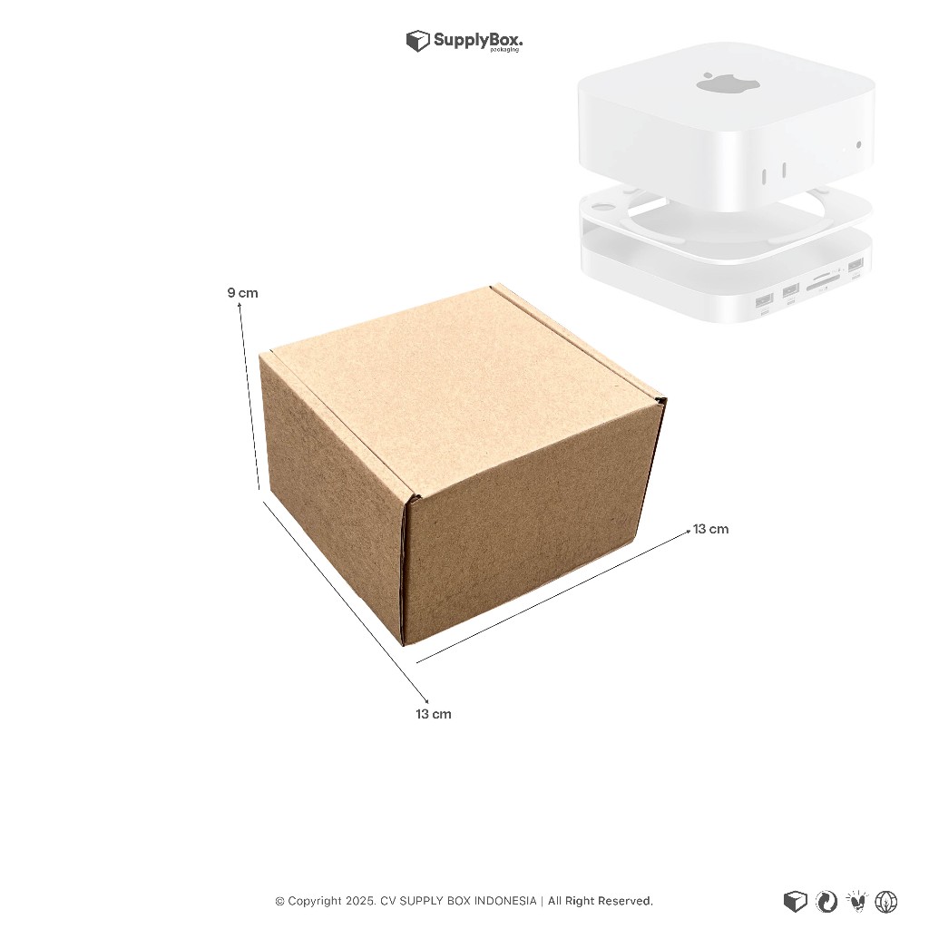 

KARDUS BOX PACKAGING 13 x 13 x 9 CM | Dus Box | Kardus Box | Custombox