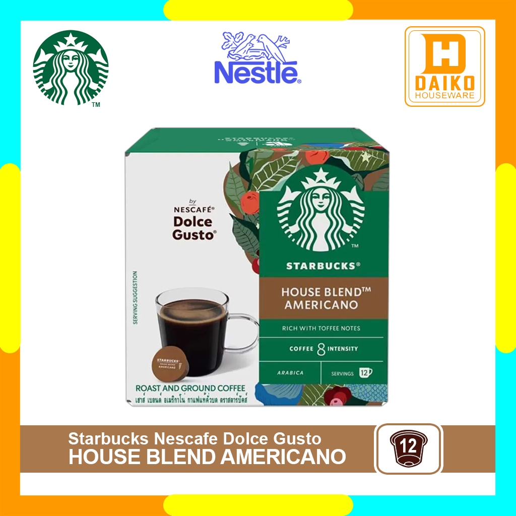 Starbucks House Blend Americano Box - Starbucks Americano Capsule By Nescafe Dolce Gusto Coffee Orig