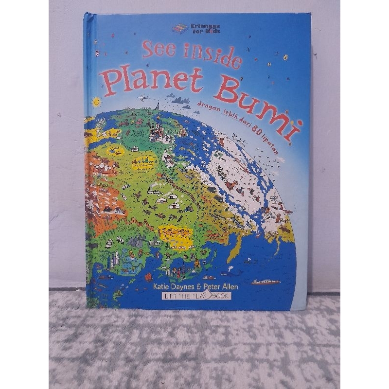 Preloved Boardbook Anak Lift The Flap See Inside Planet Bumi