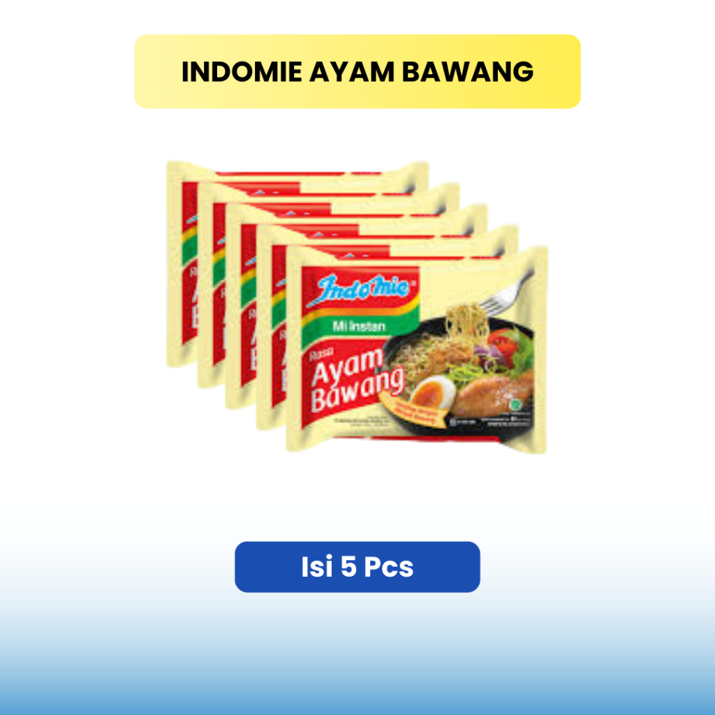 

Jual Indomie Ayam Bawang | Mie Instant Ayam Bawang Paket 5 Pcs