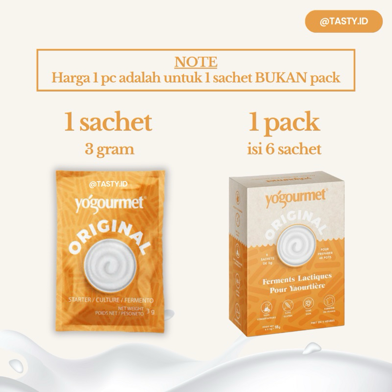 

IO Yogourmet Canada HALAL / Premium Yogurt Starter / Yogurt Culture / Kultur Yogurt / Bibit Yogurt /