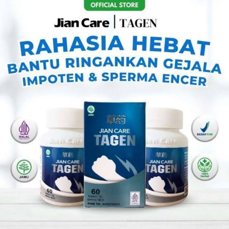 Jiancare Tagen Original 100% Obat Herbal Cina Membantu Meningkatkan Kesuburan Pria Ampuh BPOM