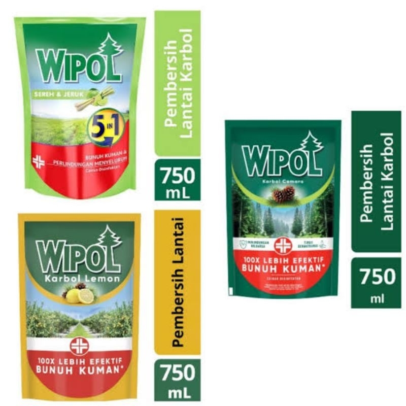 Wipol Desinfektan Pembersih Lantai Karbol 730 Gram
