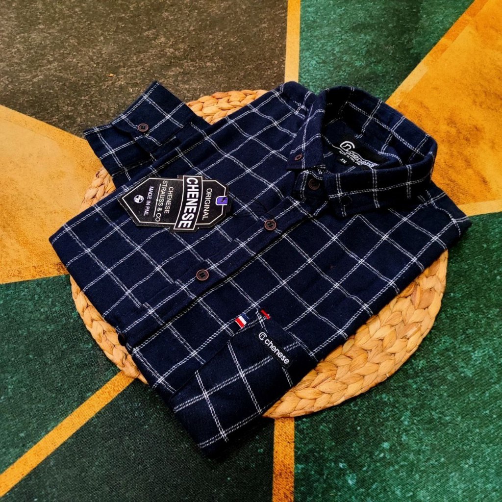 kemeja flanel pria jumbo XXL XXXL lengan panjang flannel kantor kemeja kerja kemeja kotak kotak