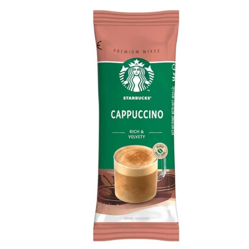 

Starbucks kopi instan rasa cappucino 23 gram kopi bubuk kemasan sachet HARGA PER-1 PCS