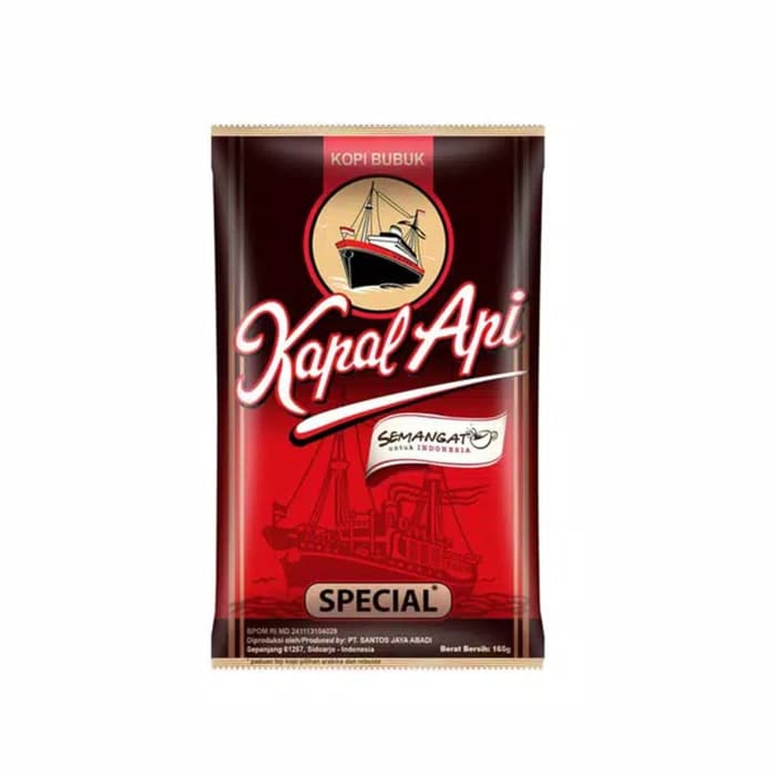

KOPI BUBUK HITAM KAPAL API SPECIAL 65 GR /90 GR / 150 GR / 350 GR
