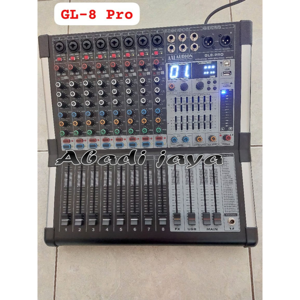 power mixer AXL AUDION GL8P PRO / axl audion gl 8p PRO 8 ch orIginal