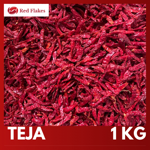 

Cabe Kering Teja Extra Pedas 1KG Tanpa Tangkai