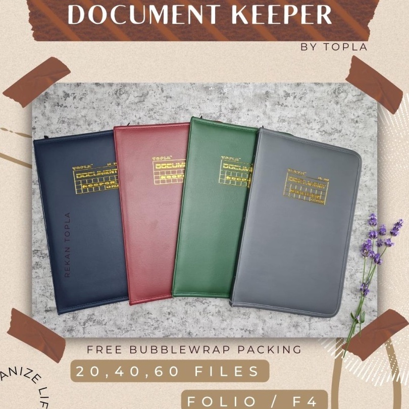 

Topla Map Dokumen Keeper Resleting Anti Air Kulit Map Document Keeper F4 Folio