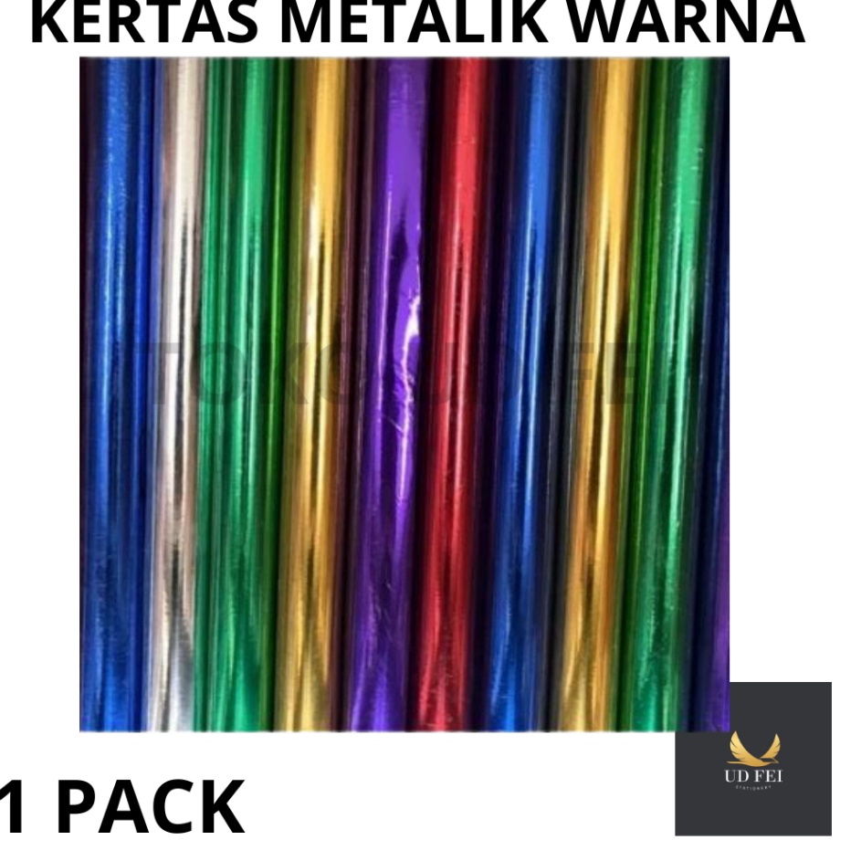 

1 PACK25 LEMBAR kertas emaskertas kilapkertas prakaryakertas ikkertas mas