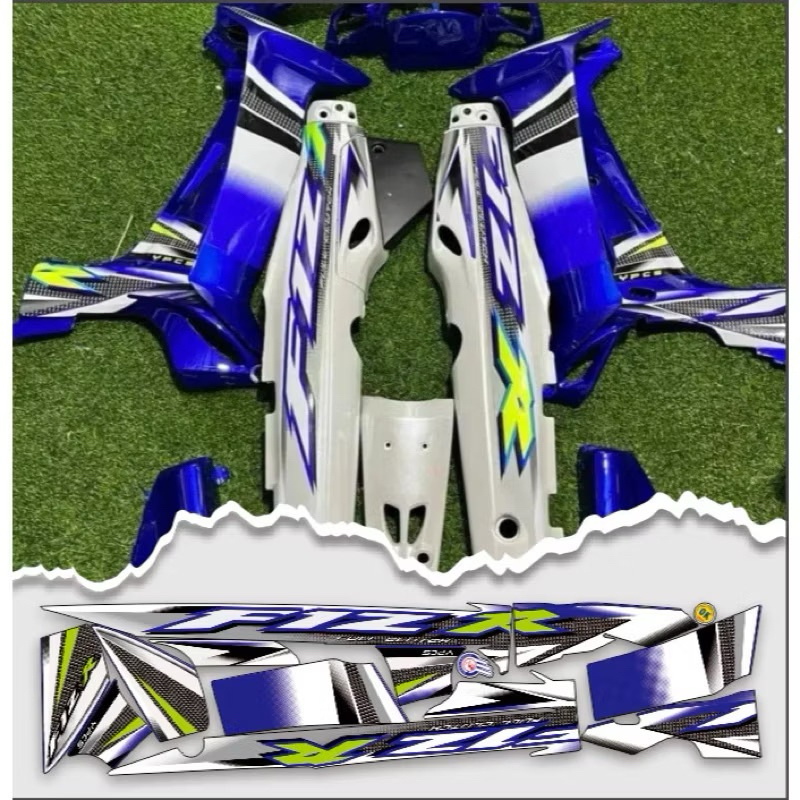 STRIPING VARIASI FIZR 2004 BIRU FIZ R custom YAMAHA