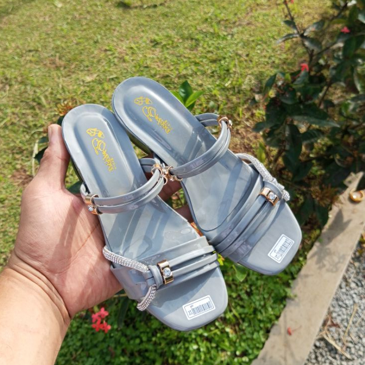 Sandal Ring Sandal Anak Perempuan Hak Jinjit Hels Natal Terbaru 2026 Pesta Amak Sandal Anak Peremuan