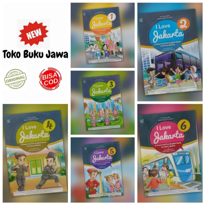 [Tiga Serangkai] ORI Buku PLBJ I Love Jakarta Kelas 1 2 3 4 5 6 SD Tiga Serangkai