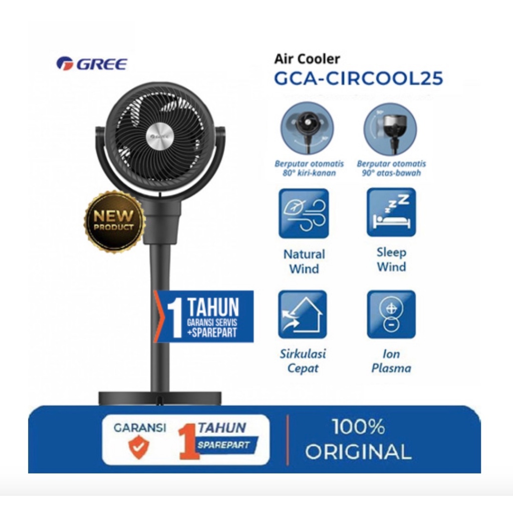 Gree AC Air Cooler Circulation With Plasma Generator 2 1/2 Liter - GCA-CIRCOOL25