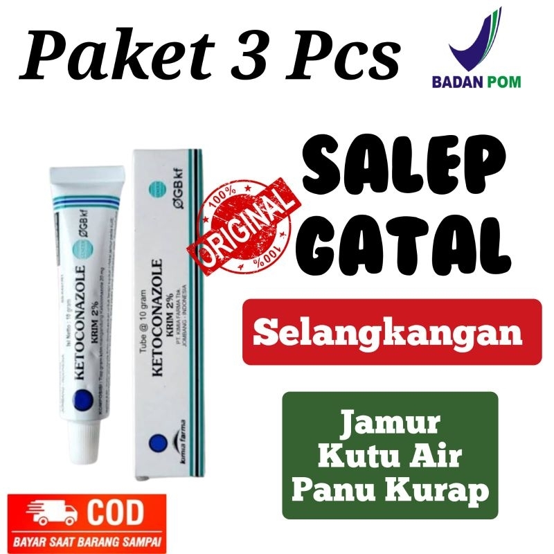 Salep Ketoconazole Original BPOM Salep Gatal Selangkangan Asli Ampuh Aman Untuk Ibu Hamil Menyusui A