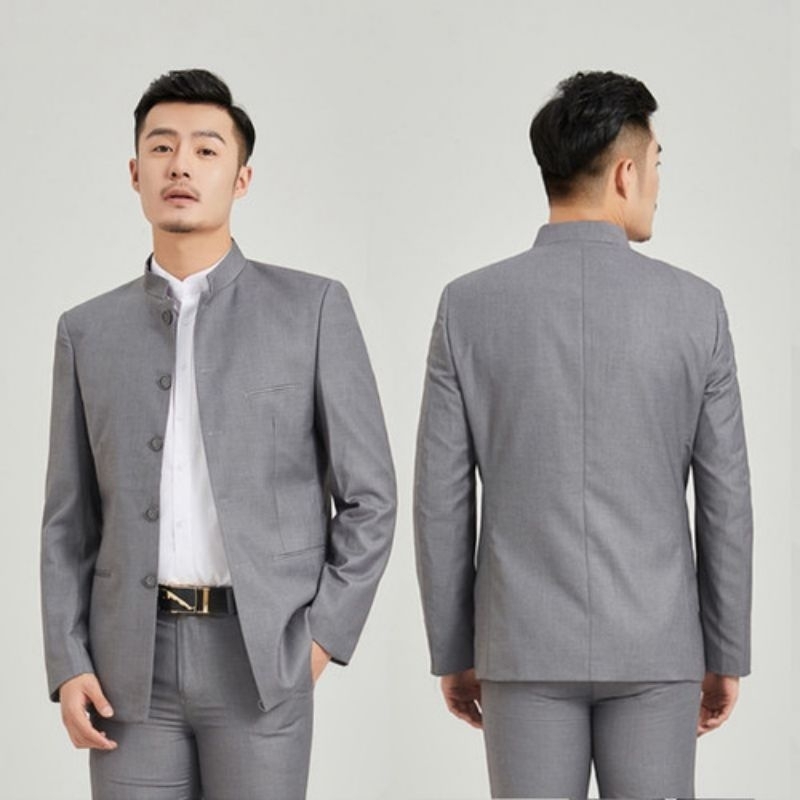 koko mandarin .koko polos peria dewasa lengan panjang terbaru terlaris