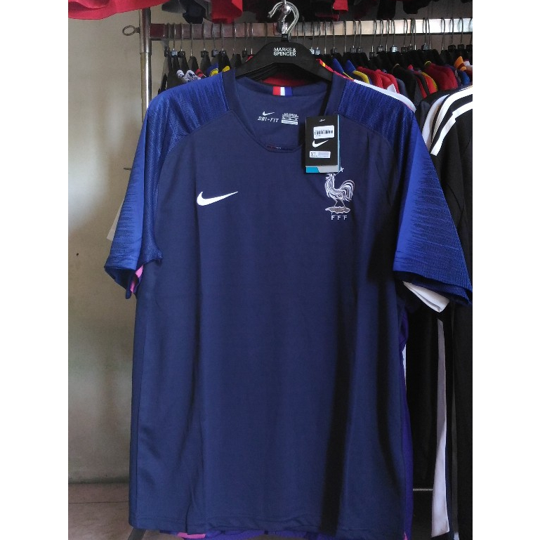 Jersey Bola Retro Prancis 2018 Home