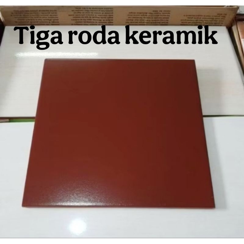 keramik 30x30 lantai/keramik lantai maron polos/keramik lantai polos/keramik lantai glossy/keramik l