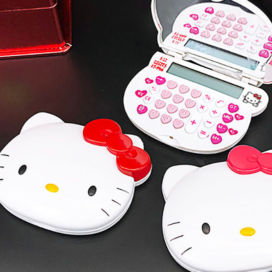

Kalkulator Kartun Lipat yang Imut, Kalkulator Mini Flip Portabel