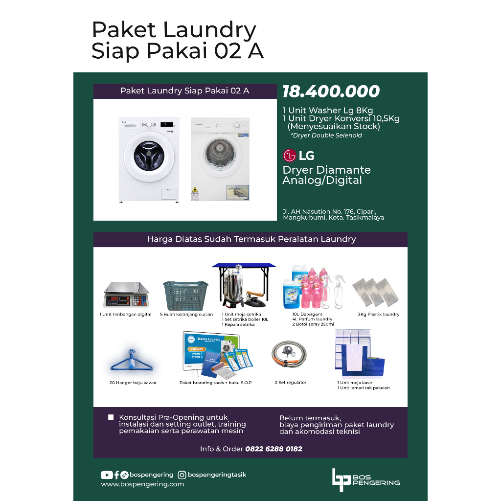 Paket Usaha Laundry Kiloan Paket Laundry Siap Pakai 02 A ONGKIR UNTUK KIRIM NOTA BUKAN KIRIM PAKET B