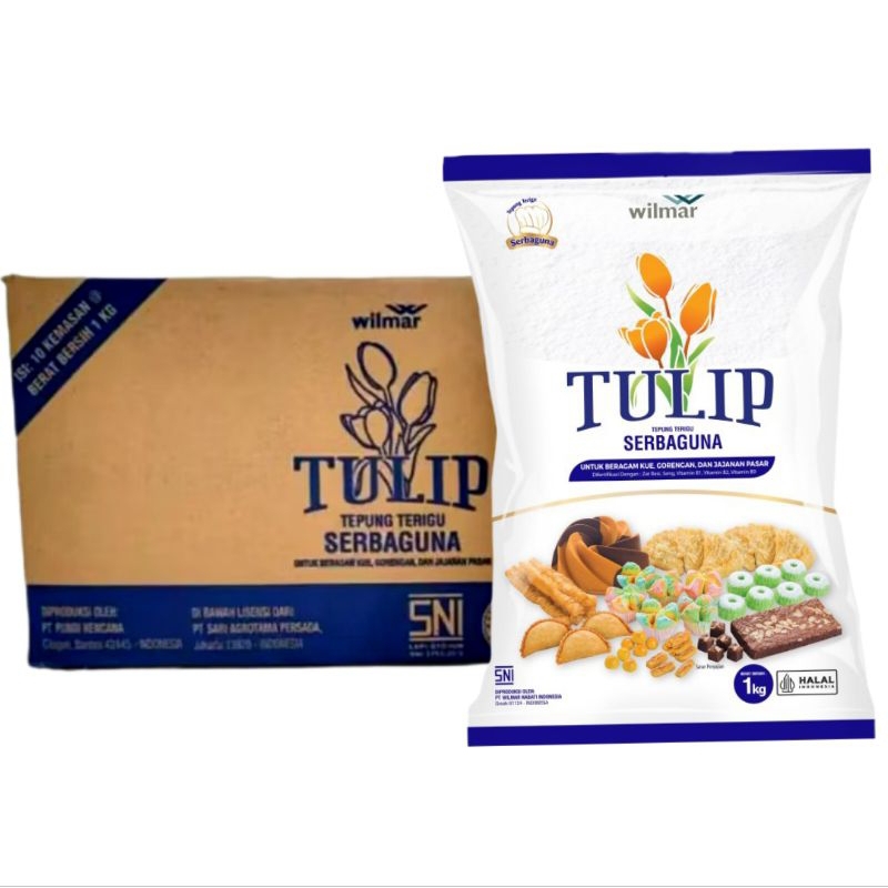 

Tulip Tepung Terigu Serbaguna 1kg (1 dus/10 pcs)