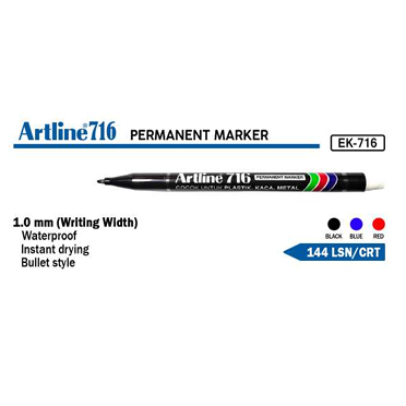 

Spidol Artline EK-716 Hitam